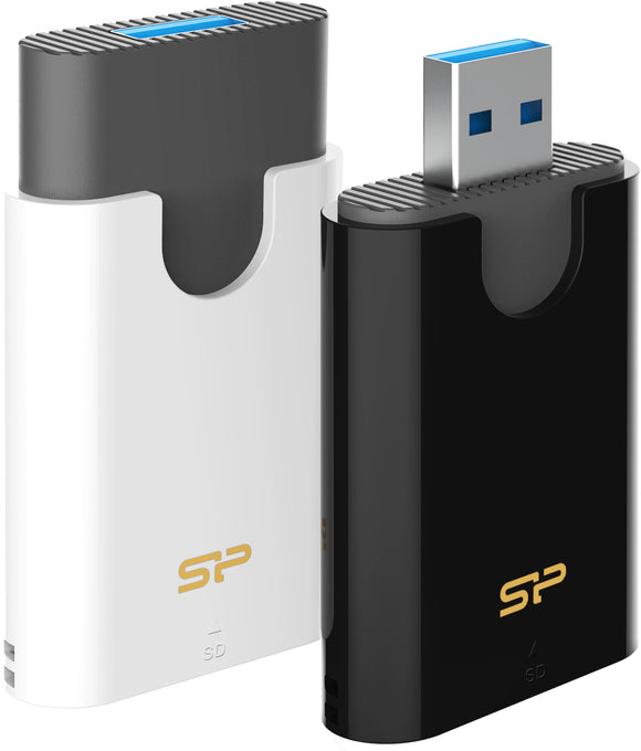 Silicon Power memory card reader Combo USB 3.2, black