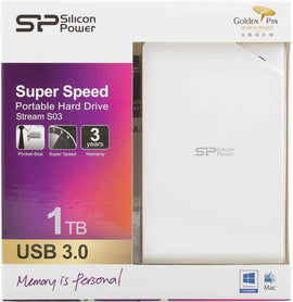 Silicon Power väline kõvaketas Stream S03 1TB, white