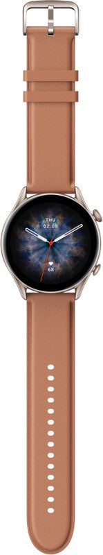Smartwatch GTR3 Pro brązowa skóra