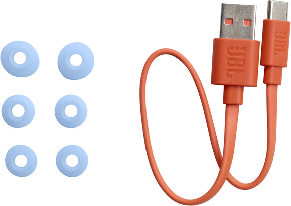 (V) Écouteurs intra-auriculaires JBL Wave avec Bluetooth, bleu