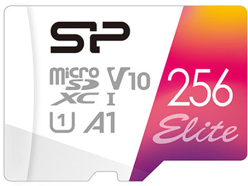 Silicon Power memory card microSDXC 256GB Elite + adapter - 0