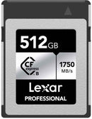 Lexar memory card CFexpress Type B 512GB Professional Silver