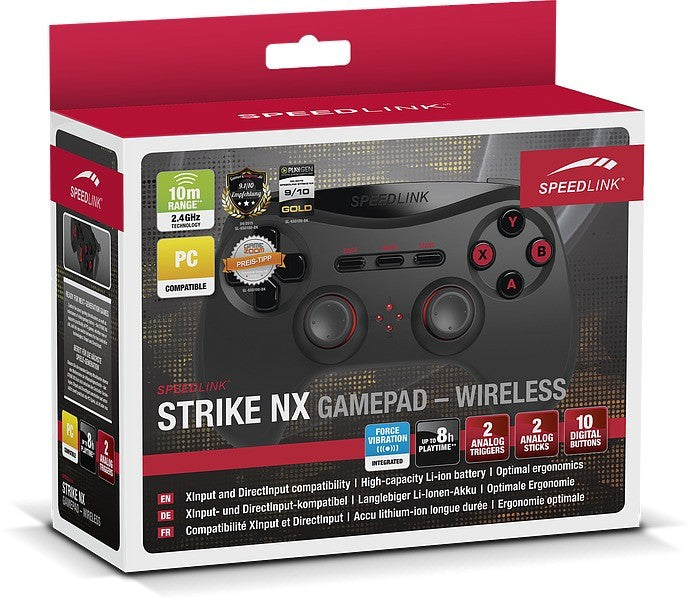 Manette de jeu Speedlink Strike NX sans fil (650100-BK-01)