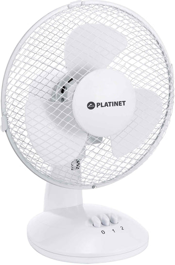 Platinet fan 9", white (44743)