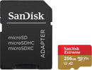Atmiņas karte SanDisk Extreme mSDXC 256GB + SD Adapter