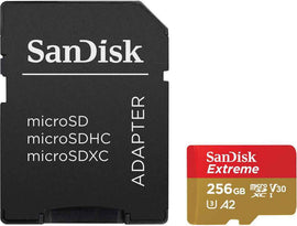 Atmiņas karte SanDisk Extreme mSDXC 256GB + SD Adapter
