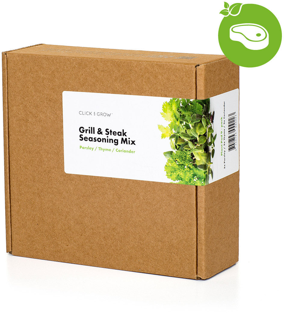 Mélange de 9 capsules de plantes Click & Grow pour steaks