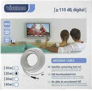 Câble coaxial Vivanco SAT 20 m (44061)