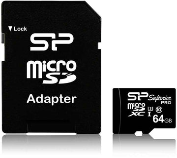 Silicon Power memory card microSDXC 64GB Superior Pro U3 + adapter