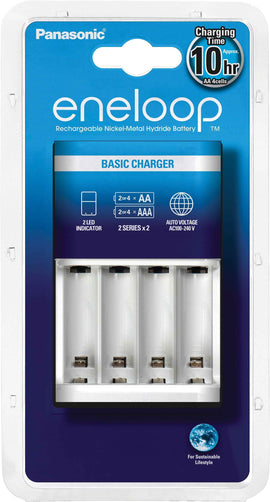 Panasonic | eneloop Basic battery charger | 2 or 4 AA/AAA