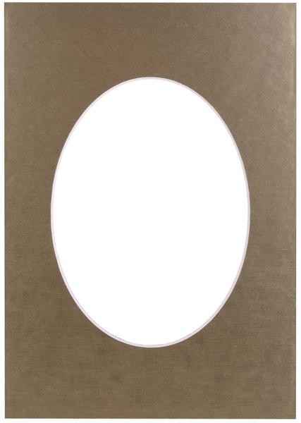 Passepartout 21x29.7, golden oval