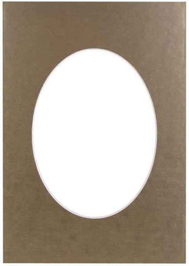 Passepartout 21x29.7, golden oval