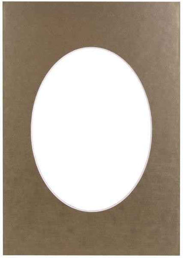 Passepartout 21x29.7, golden oval