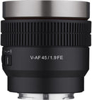 Samyang V-AF 45mm T1.9 lens for Sony FE-2