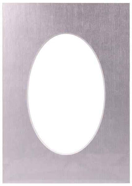 Passepartout 30x40, ovale platine