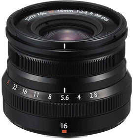Objectif Fujifilm Fujinon XF 16 mm f/2,8 R WR, noir