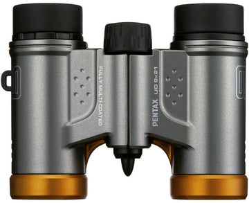 Pentax binoculars UD 9x21, grey/orange