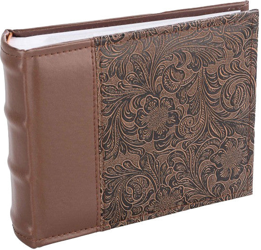 Album b 10x15/100m fleur-4 marron