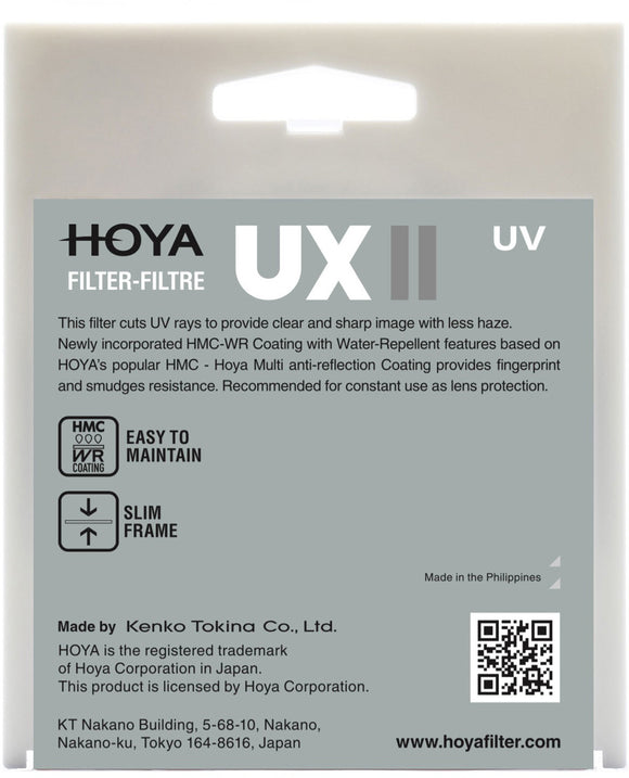 Hoya filter UX II UV 62mm