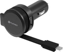 Platinet PLCRRCC Universal IC Car charger 2.4A USB + Rolling Micro USB Cable-2