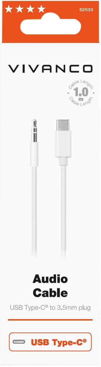 Vivanco cable USB-C - 3,5mm 1m (62533)