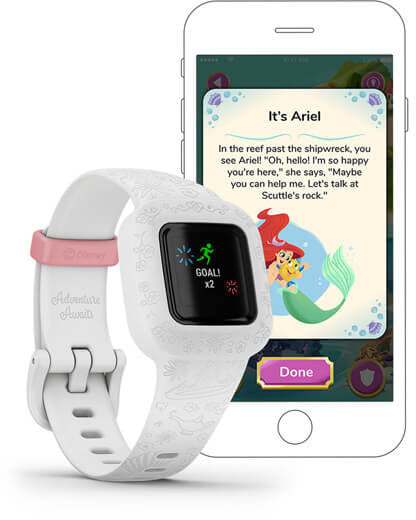 Tracker d'activité Garmin Vivofit Jr.3 Disney Princess