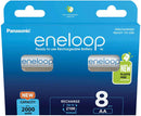 Rechargeable batteries PANASONIC ENELOOP AA 2000 mAh 8 szt (BK-3MCDE/8HH)