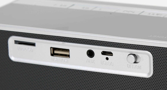 Enceinte sans fil Platinet Bluetooth + réveil 10W PMGC10A