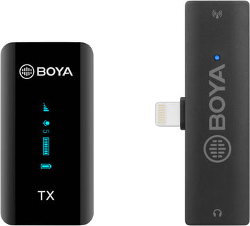 Boya Digital True-Wireless Microphone, Lightning iOS (2.4 GHz) "BY-XM6-S3" (timbru verde 0.18 lei)