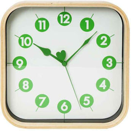Platinet wall clock Morning, green (42988)
