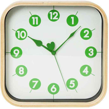 Platinet wall clock Morning, green (42988)