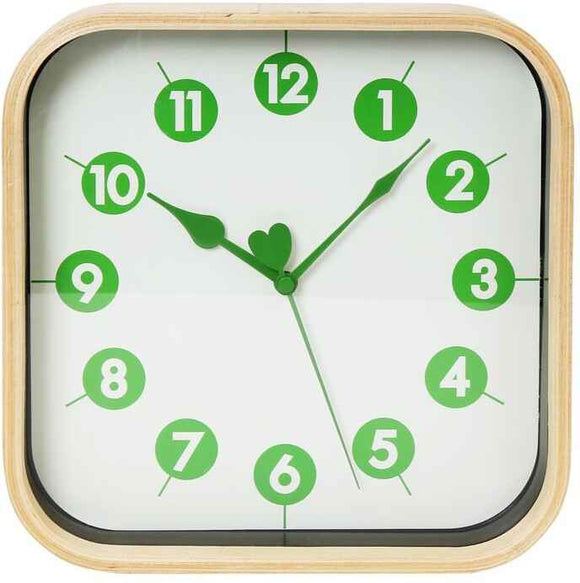 Platinet wall clock Morning, green (42988)