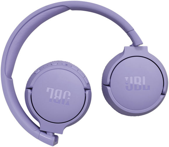 Casque sans fil supra-auriculaire JBL avec réduction du bruit, violet