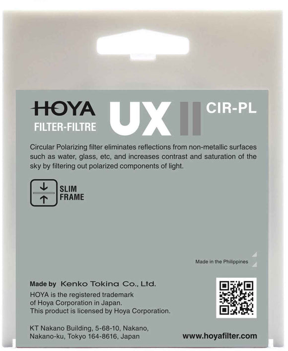 Filtre polarisant circulaire Hoya UX II 37 mm