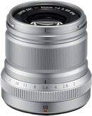Fujifilm Fujinon XF 50mm f/2 R WR lens, silver-1
