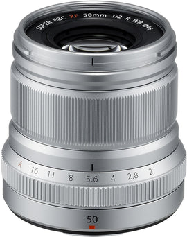 Fujifilm Fujinon XF 50mm f/2 R WR lens, silver
