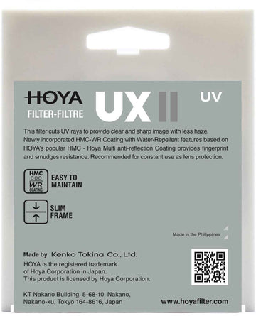 Hoya filter UX II UV 55mm