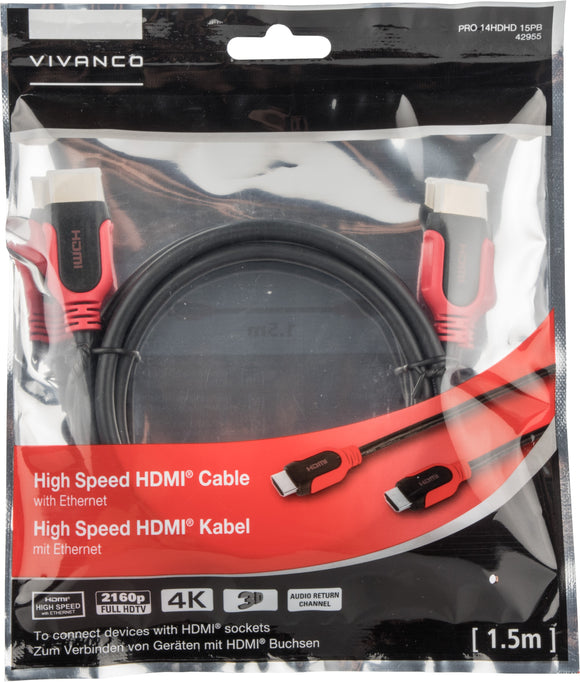 Vivanco cable PRO HDMI - HDMI 1.5m (42955)
