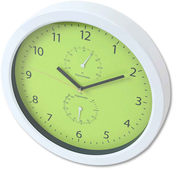 Platinet wall clock Summer, green (42573)