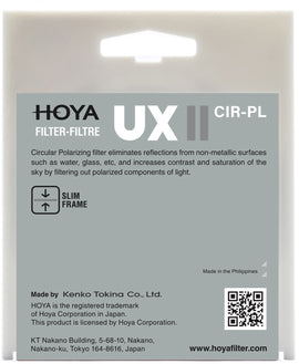 Filtre polarisant circulaire Hoya UX II 49 mm