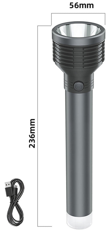 Lampe torche Platinet 5 W 2400 mAh, grise (45771)