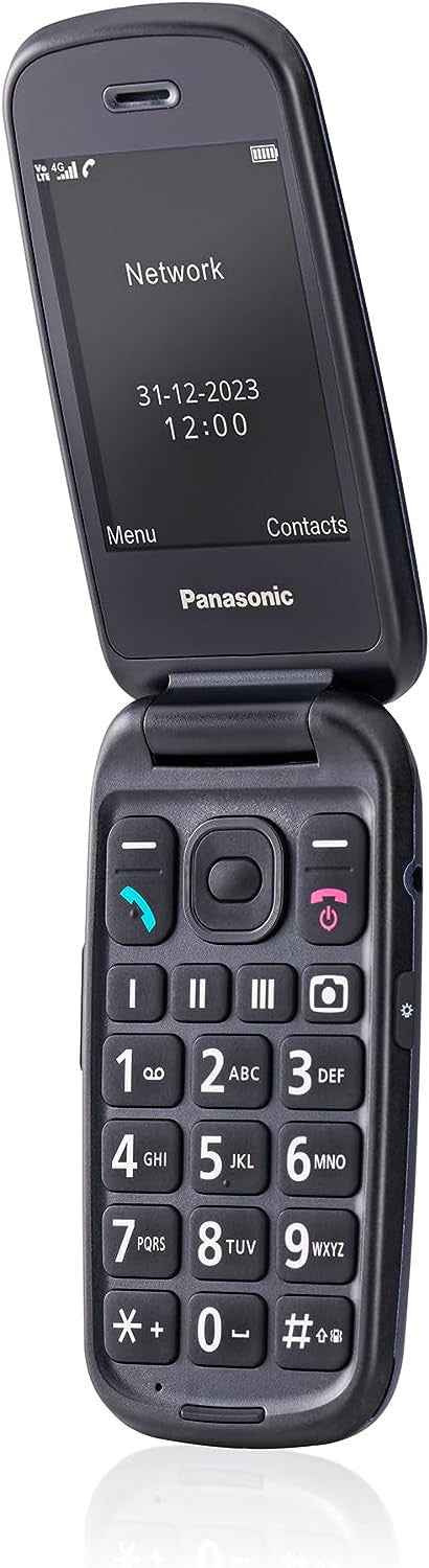 Telefon komórkowy KX-TU550 4G dla seniora niebieski
