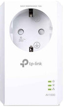 TP-LINK | AV1000 Gigabit Passthrough Powerline Adapter | TL-PA7017P | 1000 Mbit/s | Ethernet LAN (RJ-45) ports 1 | No Wi-Fi | Extra socket