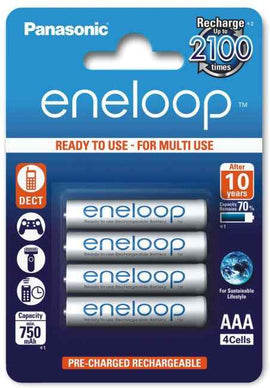Rechargeable batteries PANASONIC ENELOOP AAA 800 mAh 4 szt (BK-4MCDE/4CP)