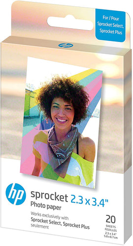 HP photo paper Sprocket Plus Zink 5.8x8.6cm 20 sheets