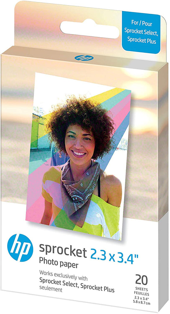 HP photo paper Sprocket Plus Zink 5.8x8.6cm 20 sheets