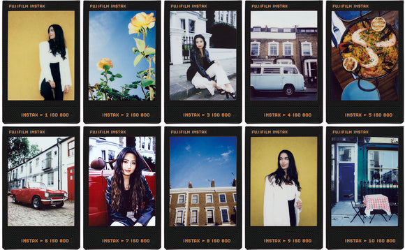 Planche contact Fujifilm Instax Mini 1x10