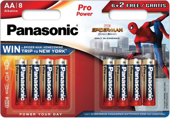 Batterie Panasonic Pro Power LR6PPG/8BW (6+2)