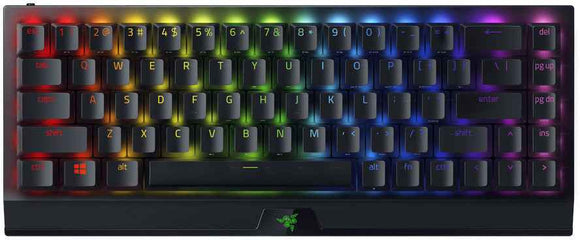  Razer BlackWidow V3 Mini HyperSpeed Gaming keyboard USB+RF Wireless+Bluetooth Yellow Switch, Black