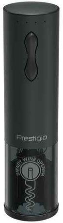 Bolsena, Electric wine opener with Prestigio Logo, aerator , vacuum preserver, Black color